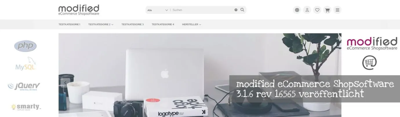 modified eCommerce Shopsoftware 3.1.6 rev 16565 veröffentlicht