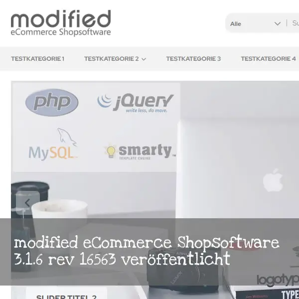 Die modified eCommerce Shopsoftware Verion 3.1.6 rev 16563 wurde am 24.09.2025 veröffentlicht modified eCommerce Shopsoftware Verion 3.1.6 rev 16563 Release