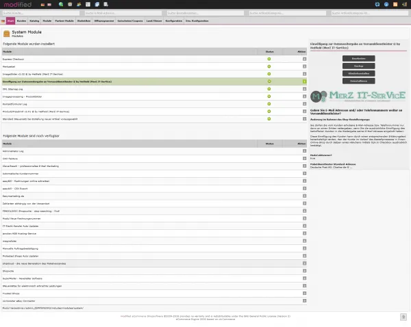 Modul zur Datenweitergabe an Versanddienstleister nach DSGVO