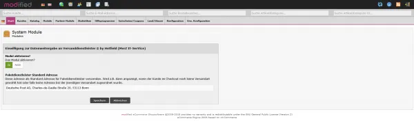Modul zur Datenweitergabe an Versanddienstleister nach DSGVO