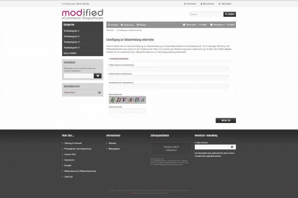 Modul zur Datenweitergabe an Versanddienstleister nach DSGVO