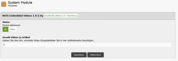 MITS Embedded Videos (YouTube/Vimeo für Produkte und Kategorien)
