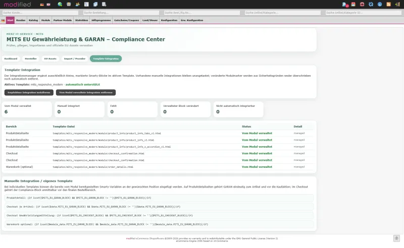 MITS EU Gewährleistung & GARAN Pro