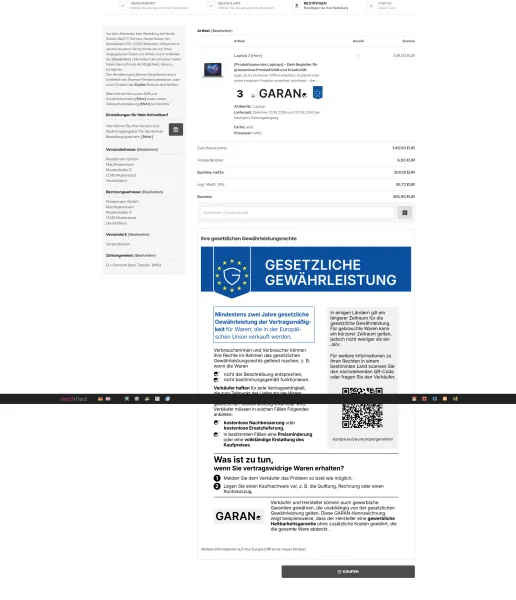 MITS EU Gewährleistung & GARAN Pro