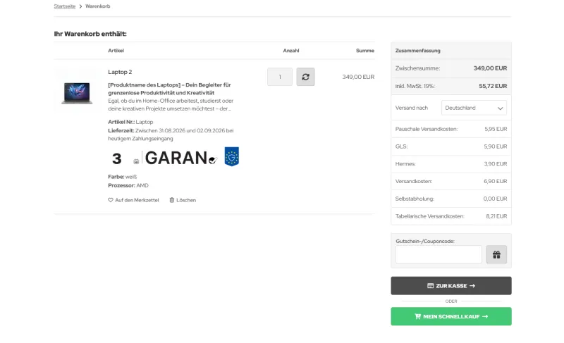 MITS EU Gewährleistung & GARAN Pro