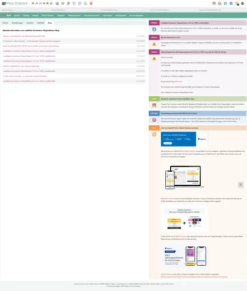 MITS Responsive Admin für die modified eCommerce Shopsoftware