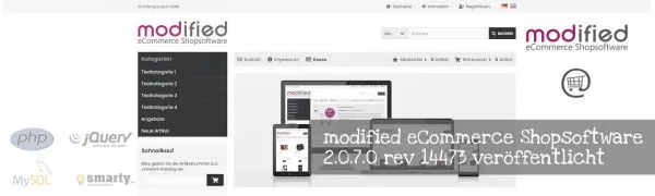 modified eCommerce Shopsoftware 2.0.7.0 rev 14473 veröffentlicht