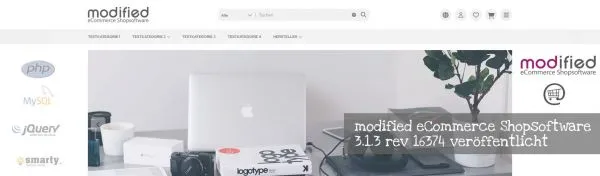 modified eCommerce Shopsoftware 3.1.3 rev 16374 veröffentlicht