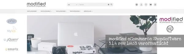 modified eCommerce Shopsoftware 3.1.4 rev 16453 veröffentlicht