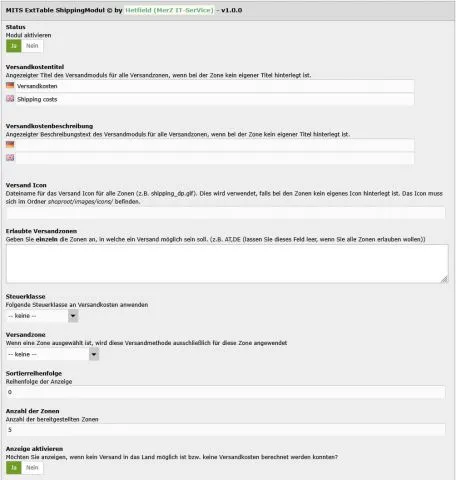 MITS ExtTable ShippingModul