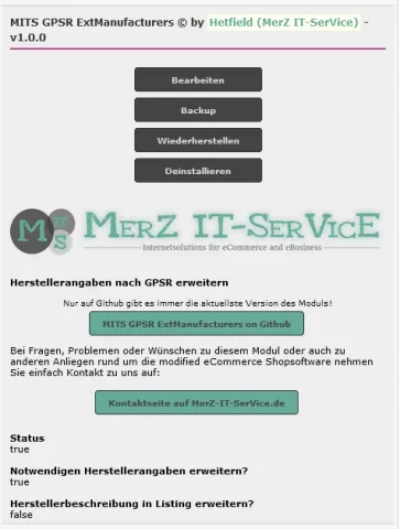 MITS GPSR ExtManufacturers
